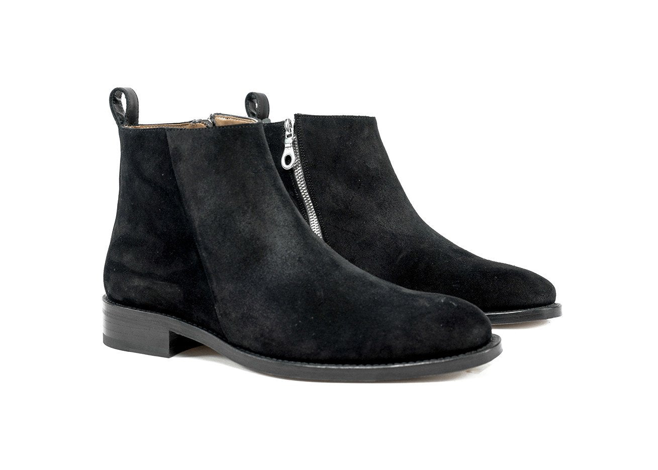 Classic Pillar Zipped Boot "Nero"